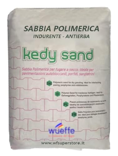 WUEFFE Sabbia Polimerica in Sacco da 25 kg. per fughe pavimentazioni Esterne (Beige, 4)