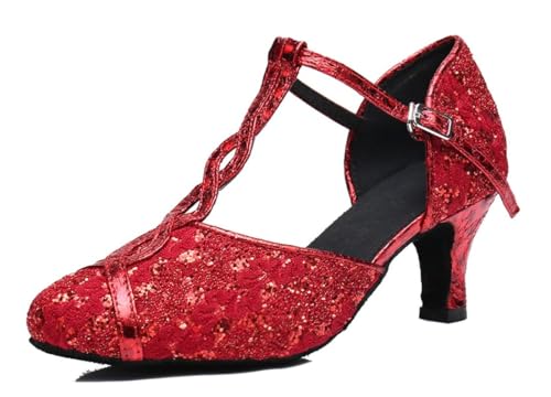 Modern Jazz Femme Rouge : Finis les Pieds Fatigués avec le Talon 6cm