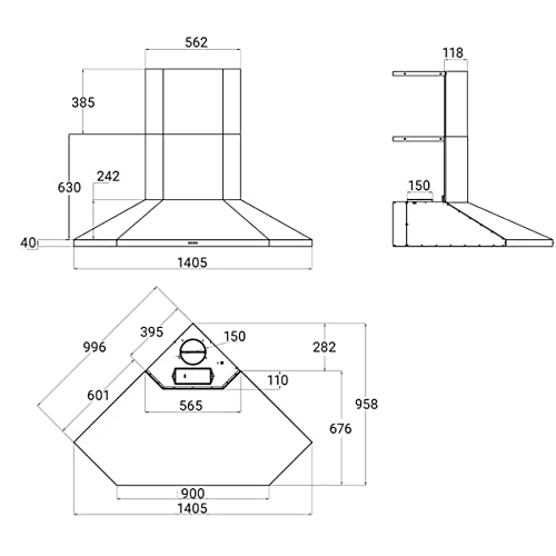 KKT-KOLBECampana-de-ParedCampana-extractora-90cm-acero-inoxidableFuncionamiento-por-boton-PERFORMANCE1000
