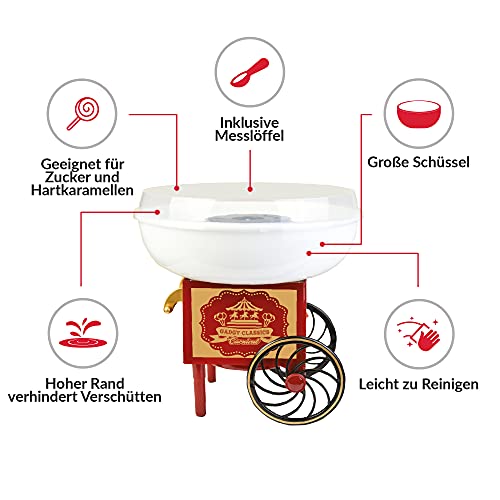 Gadgy Zuckerwattemaschine für zuhause - Zuckerwatte Maschine für Zucker oder Bonbons - Cotton Candy Machine… – Bild 3