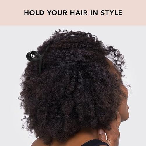 Kitsch Large Hair Clips For Women - Jumbo Loop Hair Claw Clips For Thick Hair | Big Hair Clip & Claw Clip For Teen Girls | Stylish Banana Clip | Hair Styling Accessories For Women (2Pc Tortoise&Black) #TOP3