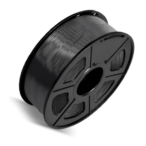 Image of Robocraze Premium HS PLA 3D Printer Filament 1.75mm Raven Black 1kg | High-speed PLA with smooth extrusion, dimensional accuracy, low warping, and rich Raven Black finish for precise prints.
