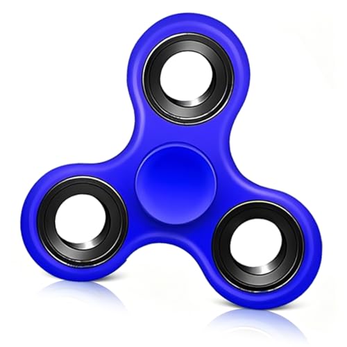 GNALIA Hand Spinners 1 Pièce Roulement Acier Inoxydable Anti-Stress Haute Vitesse Bleu 7.6 Cm...