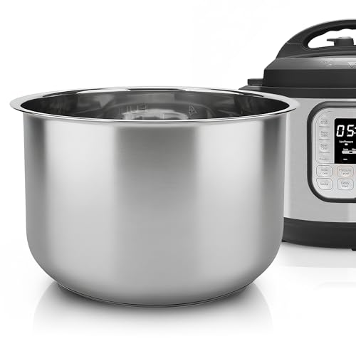 Linkidea Reiskocher-Innentopf aus Edelstahl, kompatibel mit Instant Pot Duo 7-in-1, spülmaschinenfest, ohne Beschichtung, Ersatzschüssel
