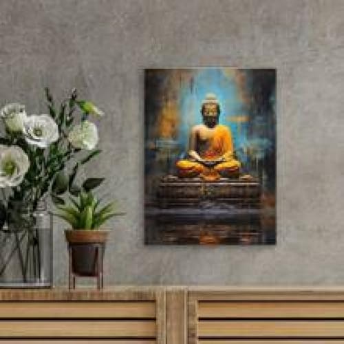 Impression sur toile statue de Bouddha et affiches de peinture zen - 2