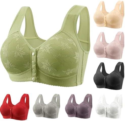 2025 Daisy Bras for Older Women Front Closure Bra Full Coverage Comfortable Bras No Underwire Plus Size Bra 2025 Daisy Bras for Older Women Front Closure Bra Full Coverage Comfortable Bras No Underwire Plus Size Bra