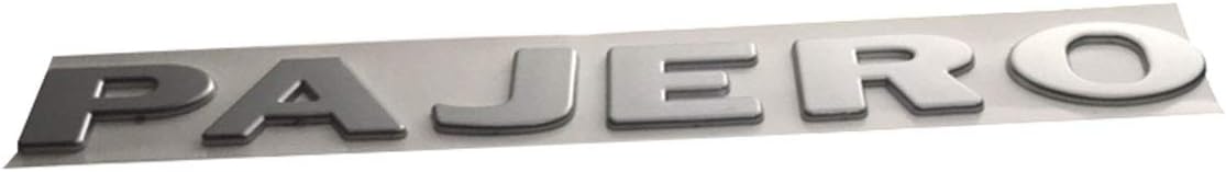 isbridge Replacement Fit For 3D Letter Logo ABS Emblem Badge Stickers Car Body Side Logo Decal Mitsubishi Pajero (Silver)