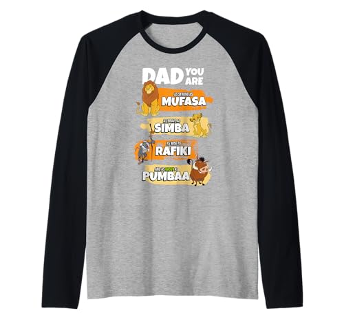 T-shirt de Baseball Le Roi Lion Disney Cadeau Fête des Pères Humour
