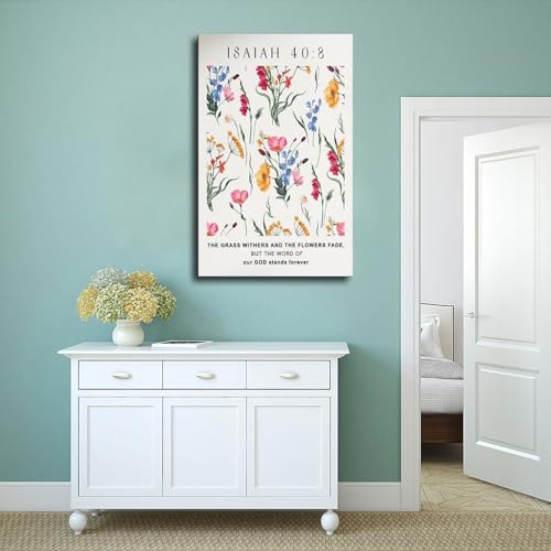 Poster fleurs esthétiques : impression sur toile décoration murale - 3