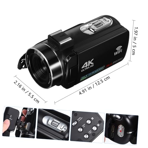 Image of High-Definition Vlogging Camera Touch Screen Digital Video Recorder Compact Portable Movie Camcorder for Youtubers and Filming Projects