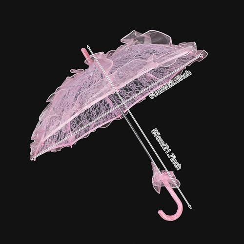 ANGGREK Bridal Lace Umbrella, Delicate and Graceful Multi color Options Smooth Open and Close for Wedding Photography Parties Dancing (7)