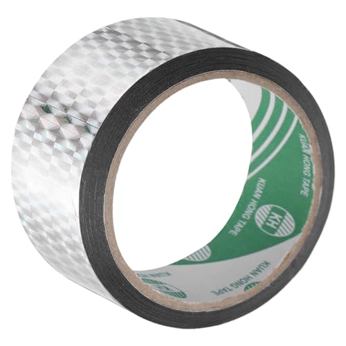 Image of MECCANIXITY Silver Tone Metalized Tape 2 Inch x 55 Yards Decor Tape for Craft Detailing Accent Wall, Graphic Arts