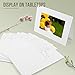 Golden State Art, Pack of 50, 4x6 Photo Folders, Cardboard Picture Frame, Paper Frame Cards, Greetings/Invitation Special Events: Graduation, Christmas, Wedding (White/Angel)
