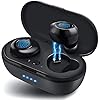 Bluetooth-Kopfhörer, 5.0, kabellos, Bluetooth, Mini-In-Ear-Kopfhörer, IPX5, wasserdicht, Sport, 3D, Stereo, HiFi…