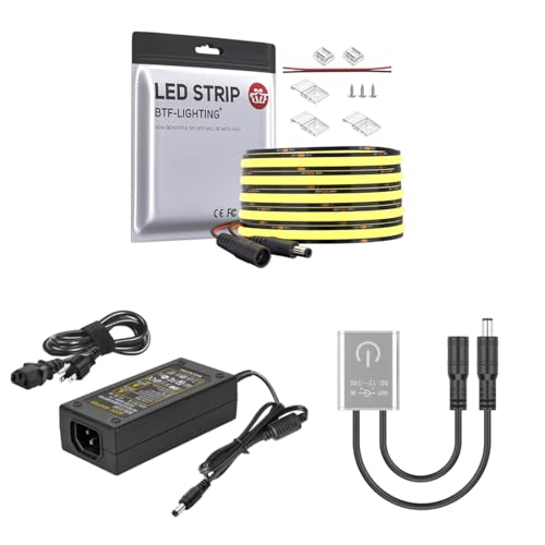 Tira LED COB BTF-LIGHTING 16.4 pies Blanco cálido 3000K miniatura 1