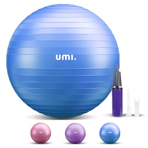 Sitzball Büro mit Ballpumpe, Gymnastikball 65cm 55cm 75cm Pezziball, Anti-Burst Fitnessball für Yoga, Gymnastik, Core Training, für Starken Rücken als Büro-Stuhl