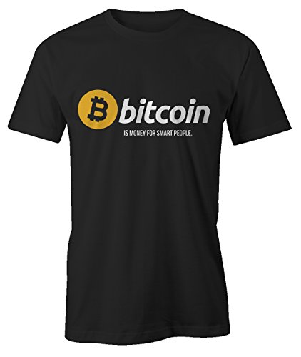 RiotBunny Bitcoin Money for Smart People Cryptocurrency BTC Ltc Digital Currency T-Shirt Maglietta Uomo Nero Large