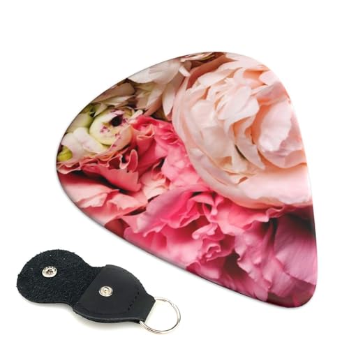 牡丹 エレキベースウクレレピック Abs 素材エレアコ弦楽器 人差し指楽器ピック 6 個パック 0.96mm