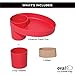 Travel Tray Oval USA Made Extend Your Current Cup Holder to Hold Your Cup Plus A Tray for Snacks, Toys and Accessories. Use in a Car Seat, Booster, Stroller, Golf Cart, Outdoor Chair, Coral Red