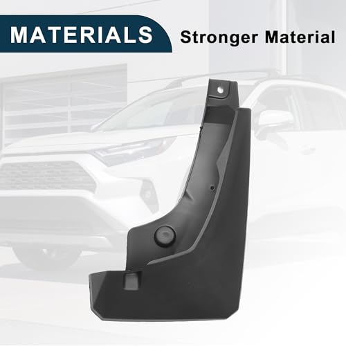 Image of Mud Flap Splash Guard for Toyota RAV4 2019-2024 LE XLE Limited Durable | Front & Rear Side Mudflaps with Mount Accessor 1 Set