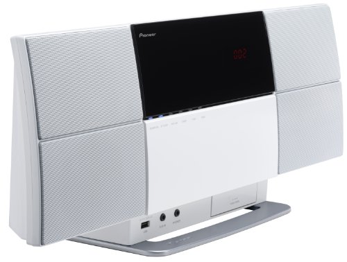 パイオニア CD/DVDミニコンポーネントシステム スタイリッシュオーディオ iPod/iPhone対応 Bluetooth機能搭載 X-SMC2-W