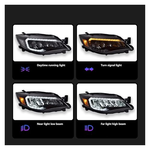 Phare avant Subaru Impreza WRX 2008-2014 clignotant dynamique - 5