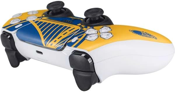 Skinit Decal Gaming Skin Compatible with PS5 Controller - Officially Licensed NBA Golden State Warriors Large Logo Design