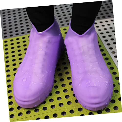 Protector para calzado resistente impermeable de silicona Mikikit para uso unisex, cubre zapatos para lluvia y actividades al aire libre miniatura 2