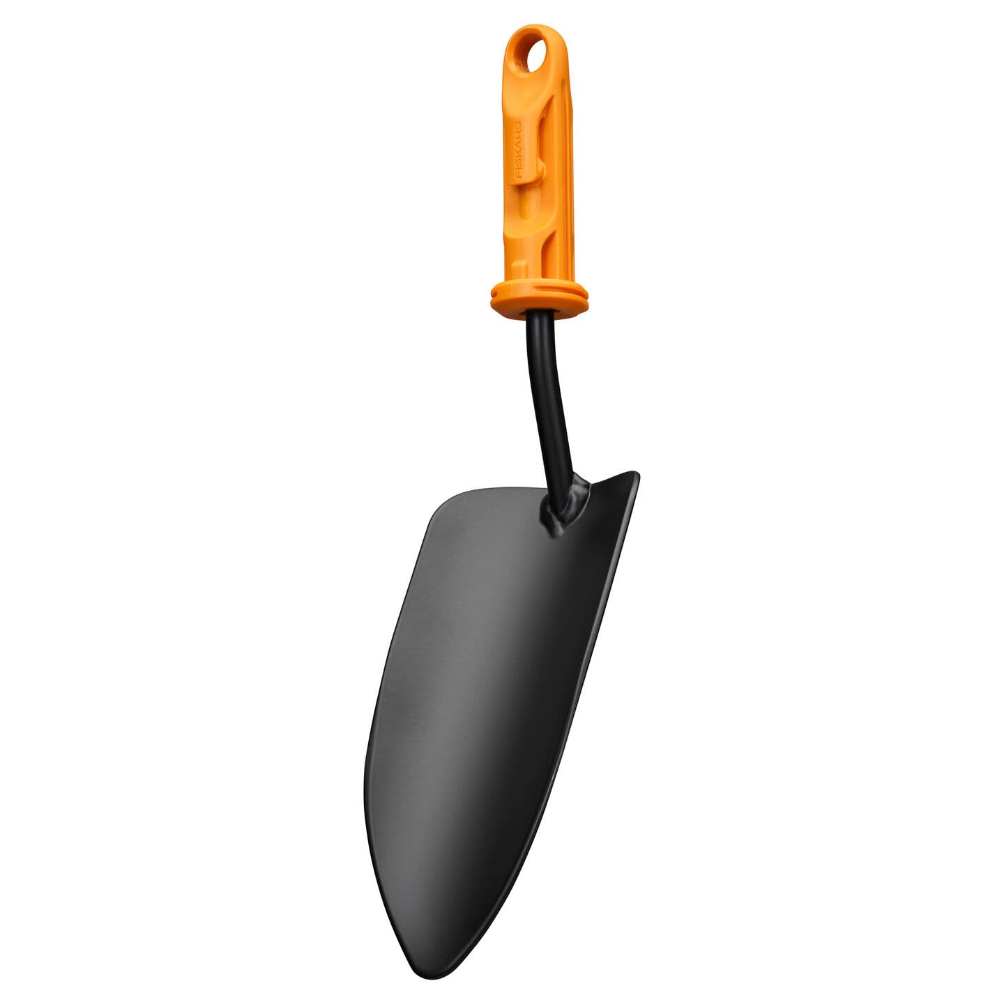 Fiskars OneClick Paletta da Giardino, Accessorio per Piantare e Trapiantare, Cambio Semplice con un Clic, Testa Robusta in Acciaio al Boro, Nero/Arancione, 1080693