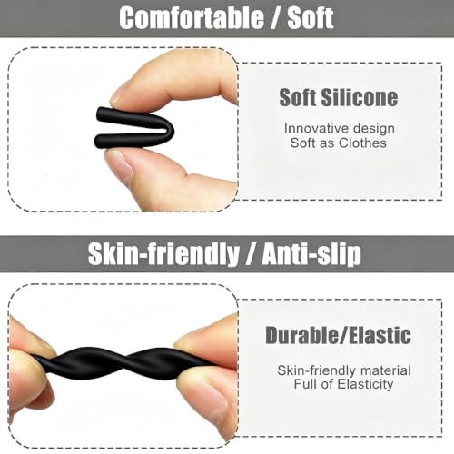 Image of 2 Pairs Ear Grips for Spectacles, Anti-Slip Specs Holder, Glasses Ear Grip