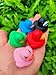 DZTIAN 12 Pcs Multicolored Mini Multicolor Rubber Ducks Baby Bath Ducky Bathtub Pool Squeaky Little Duck Toys for Shower/Party Decoration Supplies/Birthday (12)