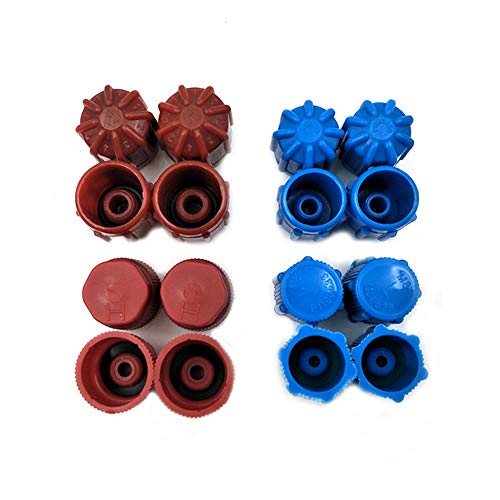 Nikauto 56Pcs/Set 12 Kinds Of Automotive Air Conditioner Valve Caps Universal R134 R12 Air Valve Cap Dust Cover Set Car Air Conditioning Service Ac System Charging Port Caps #TOP3