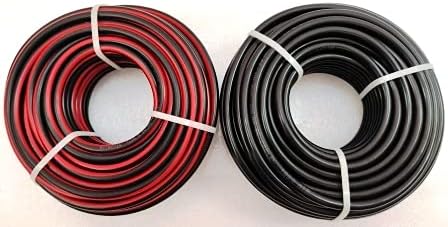 Microtek Solar DC Cable XLPO TUV Protected 6 sq.mm 25Meter (25m Red, 25m Black)