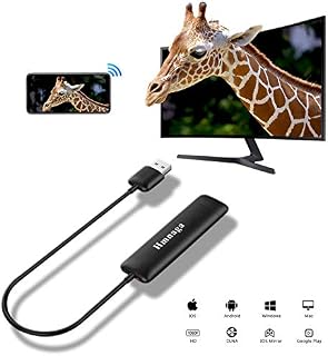 5G WiFi Display Dongle, Zenic Smart Phone to HDMI Adapter, Full HD 1080P