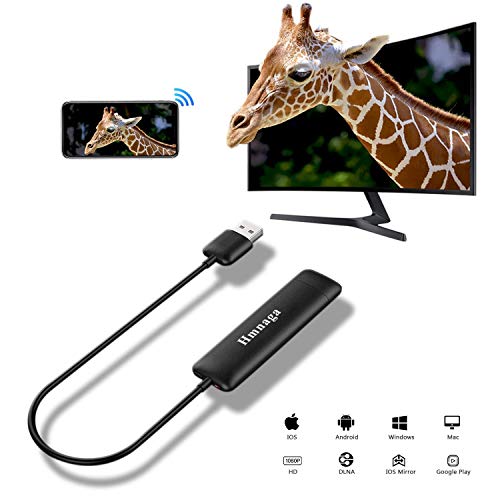 5G WiFi Display Dongle, Zenic Smart Phone to HDMI Adapter, Full HD 1080P