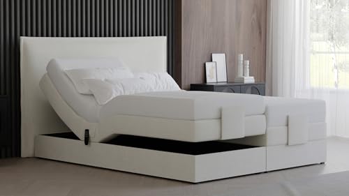 PAARA Boxspringbett elektrisch verstellbar (10.000 Newton), Matratze mit Topper, Modell Madrid GM (Farbe und Härtegrad (H2 - H4) Frei Wählbar - Bitte Nach Bestellung Per Nachricht Mitteilen, 200x200) PAARA Boxspringbett elektrisch verstellbar (10.000 Newton), Matratze mit Topper, Modell Madrid GM (Farbe und Härtegrad (H2 - H4) Frei Wählbar - Bitte Nach Bestellung Per Nachricht Mitteilen, 200x200)