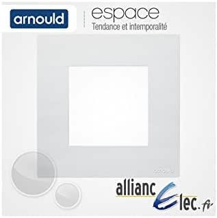 Arnould 66830 Plaque prise téléphone Silencieux Ivoire