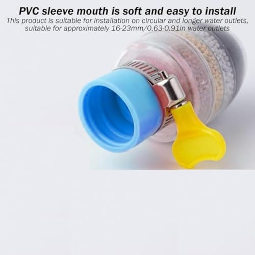 hard water filter tap filter for kitchen filter tap water filter for bathroom water softener water purifier for water purifier filte for drinking (6-Layer Filtration) pack 1