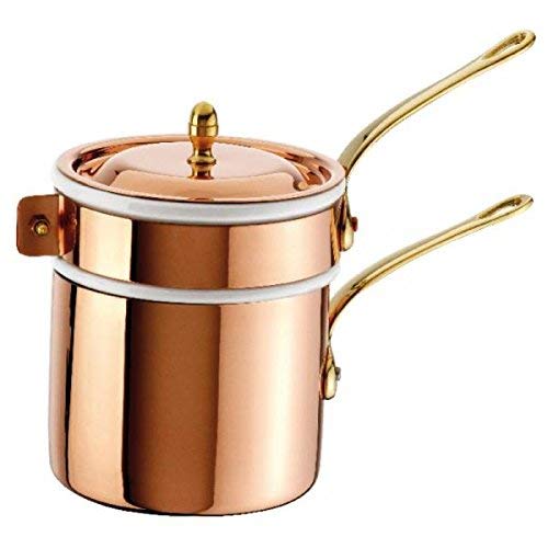 Bagnomaria Con Tazza In Porcellana Serie Rame Paderno