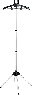 Steamer Stand - Folding Telescopic Clothes Steamer Holder, hanger for steaming clothes with Ironing Gloves,Steam rack for clothes,Handheld garment steamer rack,Clothes hanger for steam ironing