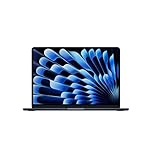 Apple MacBook Air de 13,6 Pulgadas con Chip M5: Pantalla Liquid Retina, CPU de 10 núcleos, GPU de 8 núcleos, 16 GB de Memoria unificada, 512 GB de SSD, Wi-Fi 7,Teclado español; Medianoche