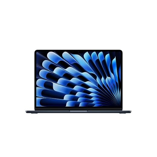 Apple MacBook Air 13'' con chip M5: progettato per l’AI, display Liquid Retina da 13,6'', 16GB di memoria unificata, 512 GB di archiviazione SSD, 10 CPU, 8 GPU, Wi Fi 7 – Mezzanotte