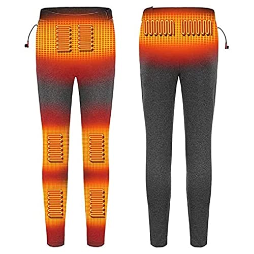 Yokbeer Herren Thermohose, Elektrisch Beheizte Hose Temperatur USB Aufladen, Beheizbare Thermohose für Herren Outdoor Wandern Jagd Motorrad Camping (Color : Gray, Size : XL) Cover