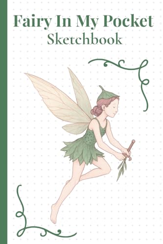 Fairy In My Pocket Sketchbook: Dot Grid Notebook for Girls and Boys | 100 Pages | 4x6 Portable Size | Magical Fantasy Gift for Kids image 2