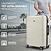 LUGG 28 Inch Jetset Suitcase Hard Shell Case 4 Wheel Travel bag Lightweight ABS Material with TSA Lock Approved for Travel with easyJet, British Airways, RyanAir, Virgin Atlantic, Emirates(75x49x29cm)