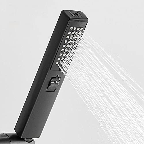 Robinet de douche en laiton pivotant noir avec commande chaud froid