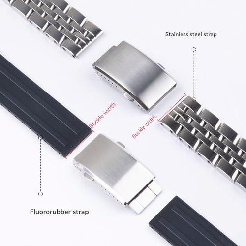 Boucle déployante en acier 316L pour montre Breitling d'exception