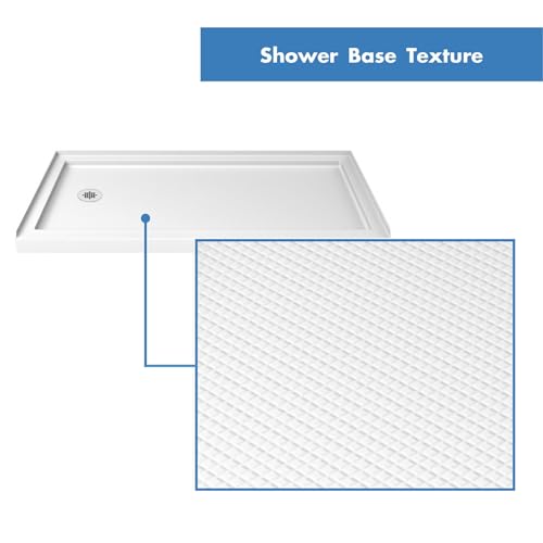 Image of DreamLine SlimLine 36 in. D x 60 in. W x 2 3 /4 in. H Left Drain Single Threshold Shower Base in White, DLT-1136601