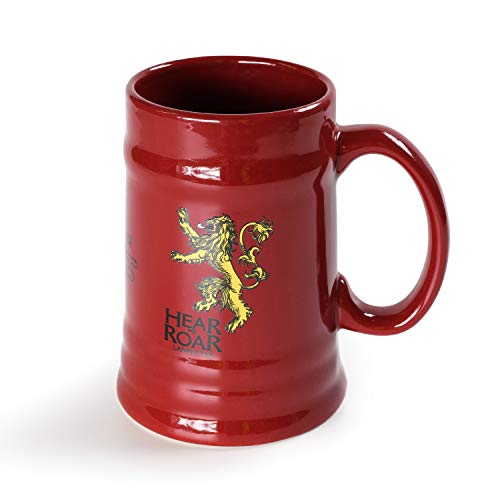 Game of Thrones MGS24847 Chope à Bière, Rouge/Doré, 13,6 x 10,4 x 14,9 cm