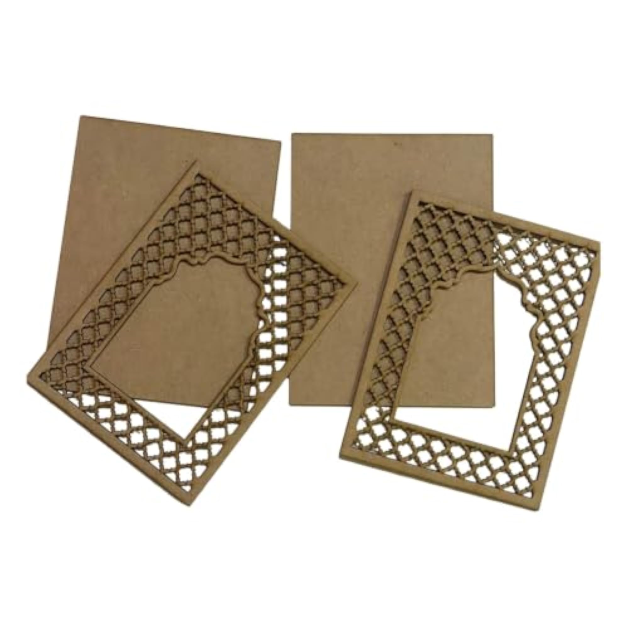 MDF Jali Craft Frame for Handmade Projects
